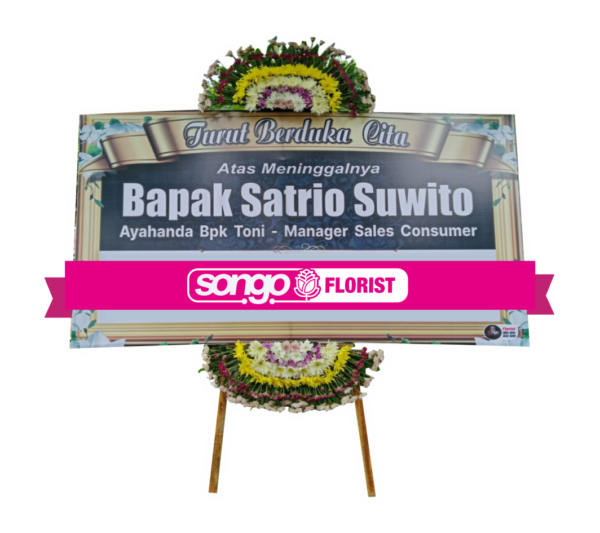 Karangan Bunga Segar Dua Titik Bunga D