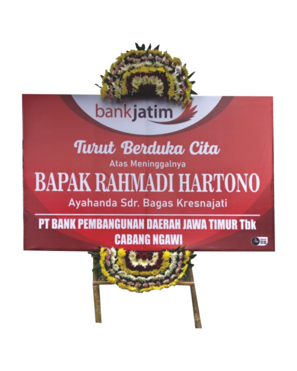 Karangan Bunga Segar Dua Titik Bunga A