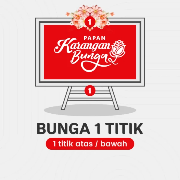 Karangan Bunga Satu Titik Mockup